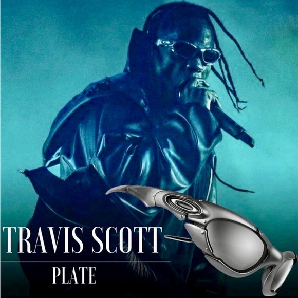 Oakley Plate Polarized Sunglasses Gun Metal Frame Grey Lenses Y2K Gorpcore🔥 - Picture 10 of 11